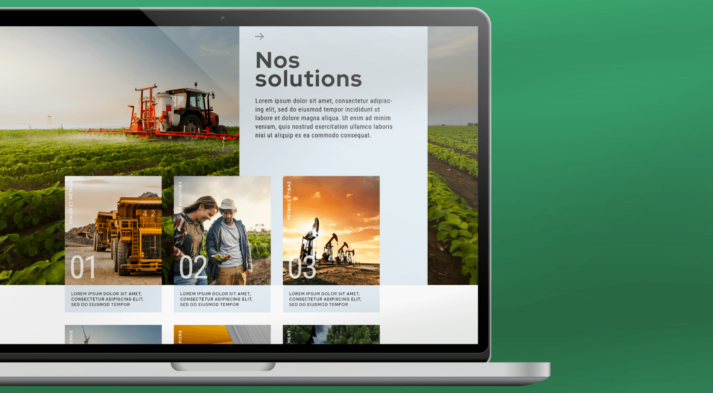 Site web nos solutions